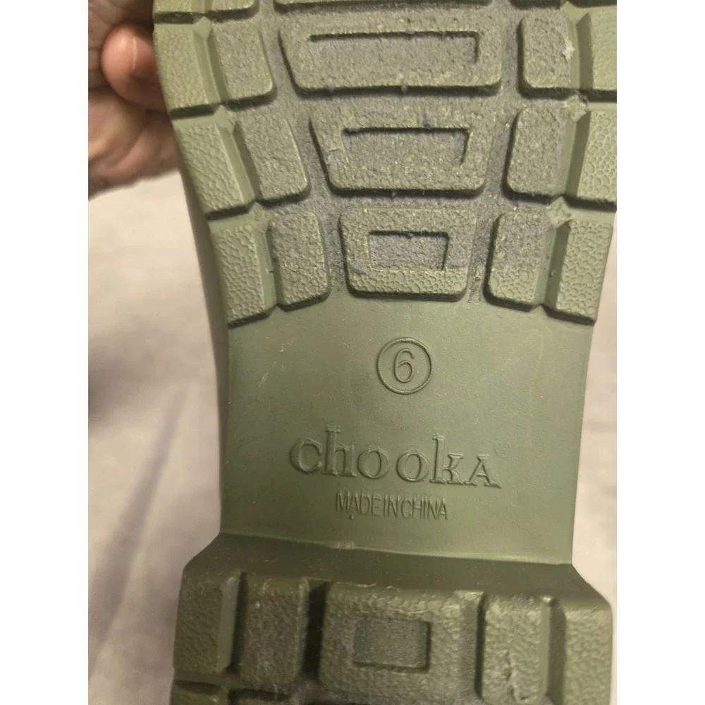 Chooka W- SZ 6 Hunter Green Rain Boots